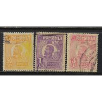 Румыния Кор 1920 Фердинанд I Стандарт #270,272,277