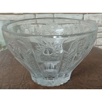 Ваза-конфетница, хрусталь