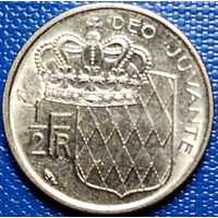 Монако 1/2 франка 1965 г.