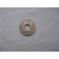 Британская Палестина 5 милей 1927 год Британский мандат (1927-1948)