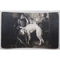 Российская Империя до 1917г. ПК(Открытое письмо). Бритон Ривьера. "Верен до конца".( "Пустое кресло"). Чистая.