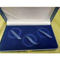 Футляр для монет на 3 ячейки диаметром 45.00 мм--2. ПОДХОДИТ для 20 рублей НБ РБ