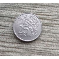 Werty71 Тринидад и Тобаго 25 центов 1981 Цветок Чакония