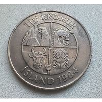 Исландия 10 крон, 1984 6-12-28