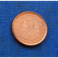 Испания 1 евроцент 2022