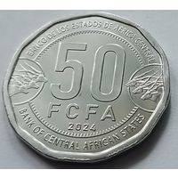 Центральная Африка (BEAC) 50 франков 2024 год  UC#6