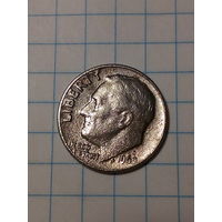 10 центов США 1969 Д   год