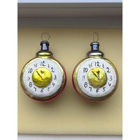 Ёлочные игрушки часы