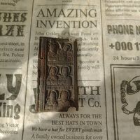 Створка от складня старинная