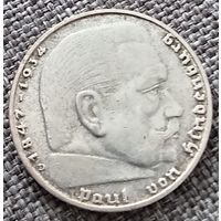 2 рейхсмарки 1937 D