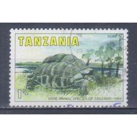 [577] Танзания 1985. Фауна.Черепаха. Гашеная марка.