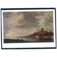 Ян ван Гойен. Вид реки Вааль у Неймегена. Изд.1957