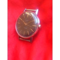 Часы ЛУЧ 2209 ЧЕРНЫЙ SLIM из СССР 1970-х