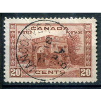 Британские колонии - Канада - 1938г. - ландшафты, архитектура, 20 с - 1 марка - гашёная [Mi 206]. #3-WB-96-A-2
