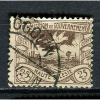 Немецкие плебисцитные территории - Верхняя Силезия - 1920 - Индустрия и голубь Мира 25 Pf - [Mi.19] - 1 марка. Гашеная.  (Лот 34HA)-T4P45