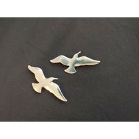 Брошь Чайки пара