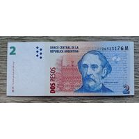 Werty71 Аргентина 2 песо 2002 UNC банкнота