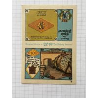 20 пфеннигов (нотгельды) г. Германия.-2912