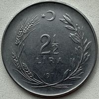 Турция 2,5 лиры 1971 г.
