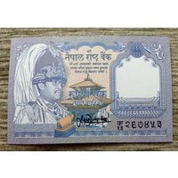 Werty71 Непал 1 рупия 1995 UNC банкнота король Непала Бирендра животные