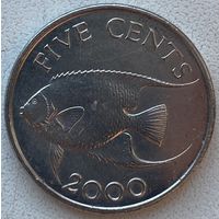 Бермудские острова (Бермуды) 5 центов 2000 г.