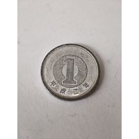 Япония 1 йена 1990