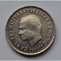 Швеция, 1 крона 2007 г.