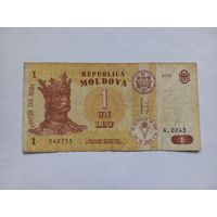 Молдова 1 лей 2010 г.