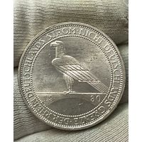 3 марки 1930 A без МЦ.Германия.Рейнланд.Серебро.UNC.