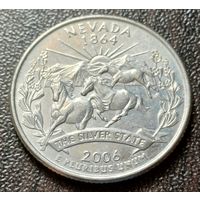 США 1/4 доллара, 2006 Квотер штата Невада   D    ( 1-2-6 )
