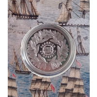 Греция 5 евро 2024 год серебро 200 лет битва при Самосе в блистере нечастая монета супер состояние