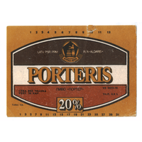 Этикетка пива Портер Латвия Ф939