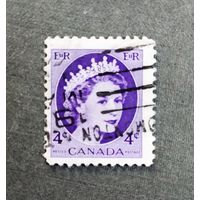 Марка Канада 1954 год Королева Елизавета II