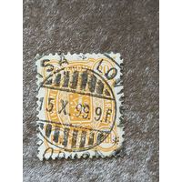 1889 Россия Великое княжество Финляндское мих 30 зуб 14 на 13 герб (3-9)