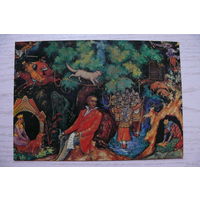 Борунов А., Сказки Пушкина; 1982, чистая (фрагмент росписи, Палех).