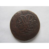 МОНЕТА 2 КОПЕЙКИ 1758, НАДПИСЬ 2 КОПЕЙКИ СВЕРХУ.РЕДКОСТЬ!