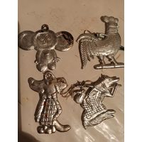 Ёлочные плоские игрушки СССР 1