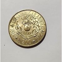 Италия 200 лир, 1994 180 лет карабинерам