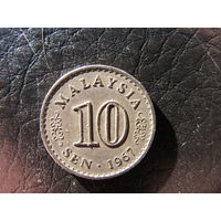 Малайзия. 10 сен.1967. С 20 копеек. Распродажа коллекции. Смотрите другие лоты.