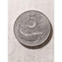Италия 5 лир 1953