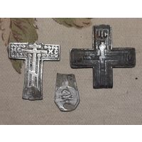 Крестик старинный православный, Ag 84*, 5,1 г. в ремонт.цена за все.