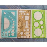 Чертёжные линейки необычные. Целые. Цена за одну