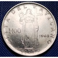 Ватикан 100 лир 1962 г.