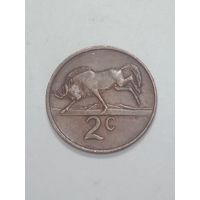 ЮАР 2 цента 1988 года . Suid - Africa