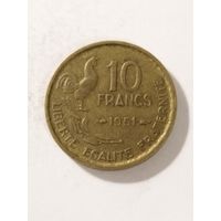 Франция 10 франков 1951