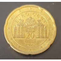 Австрия 20 евроцентов, 2023_KM# 3140_ Одна на АУ_РЕДКАЯ
