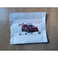 Вкладыш Turbo Rally 41 наклейки фантики авто auto турбо