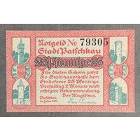 Нотгельд ПАТЧКАУ 25 пфеннигов 1921 год. Веймарская республика