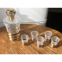 Графин и рюмки Чехословакия винтаж