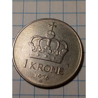 1 крона Норвегия 1976 год